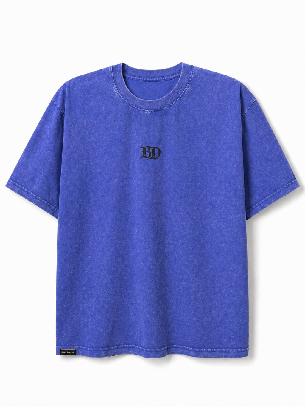 Oversized Acid Wash T-Shirt - Storm Blue