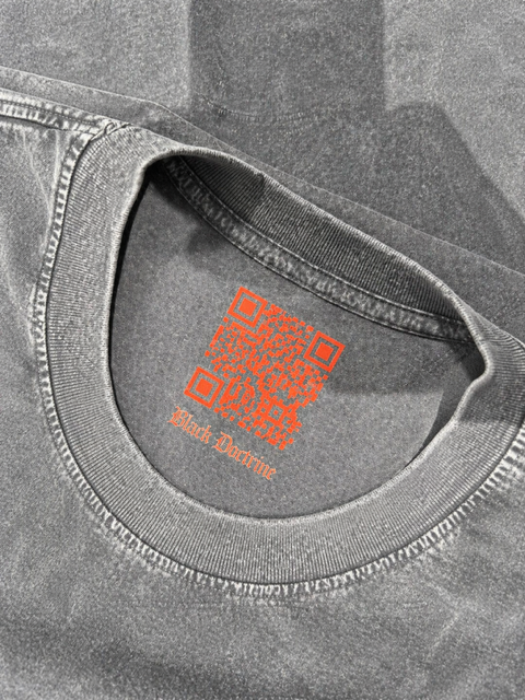 Oversized Acid Wash T-Shirt - Muted Onyx