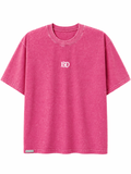 Oversized Acid Wash T-Shirt - Washed Fuchsia