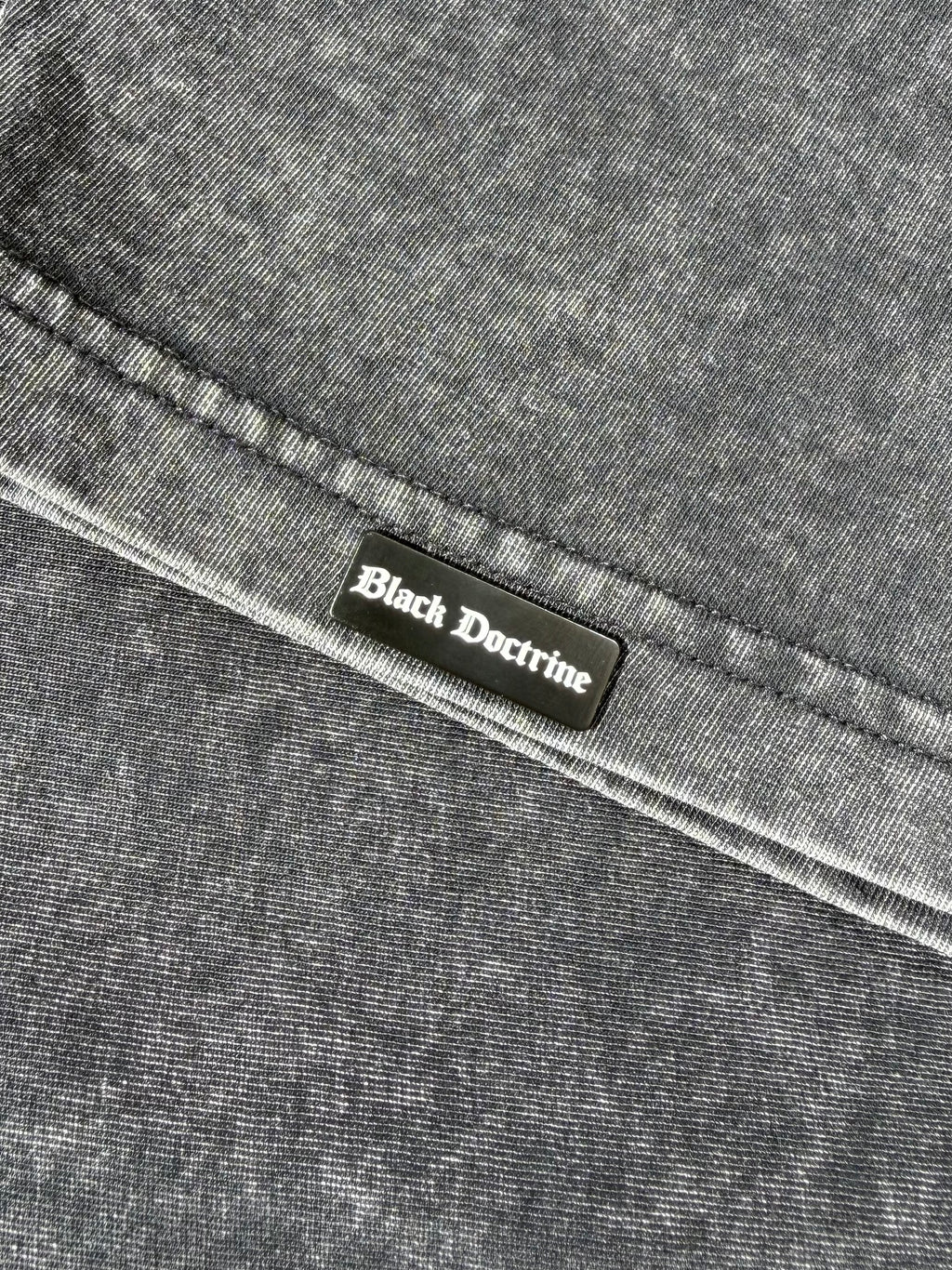 Oversized Acid Wash T-Shirt - Ash Black
