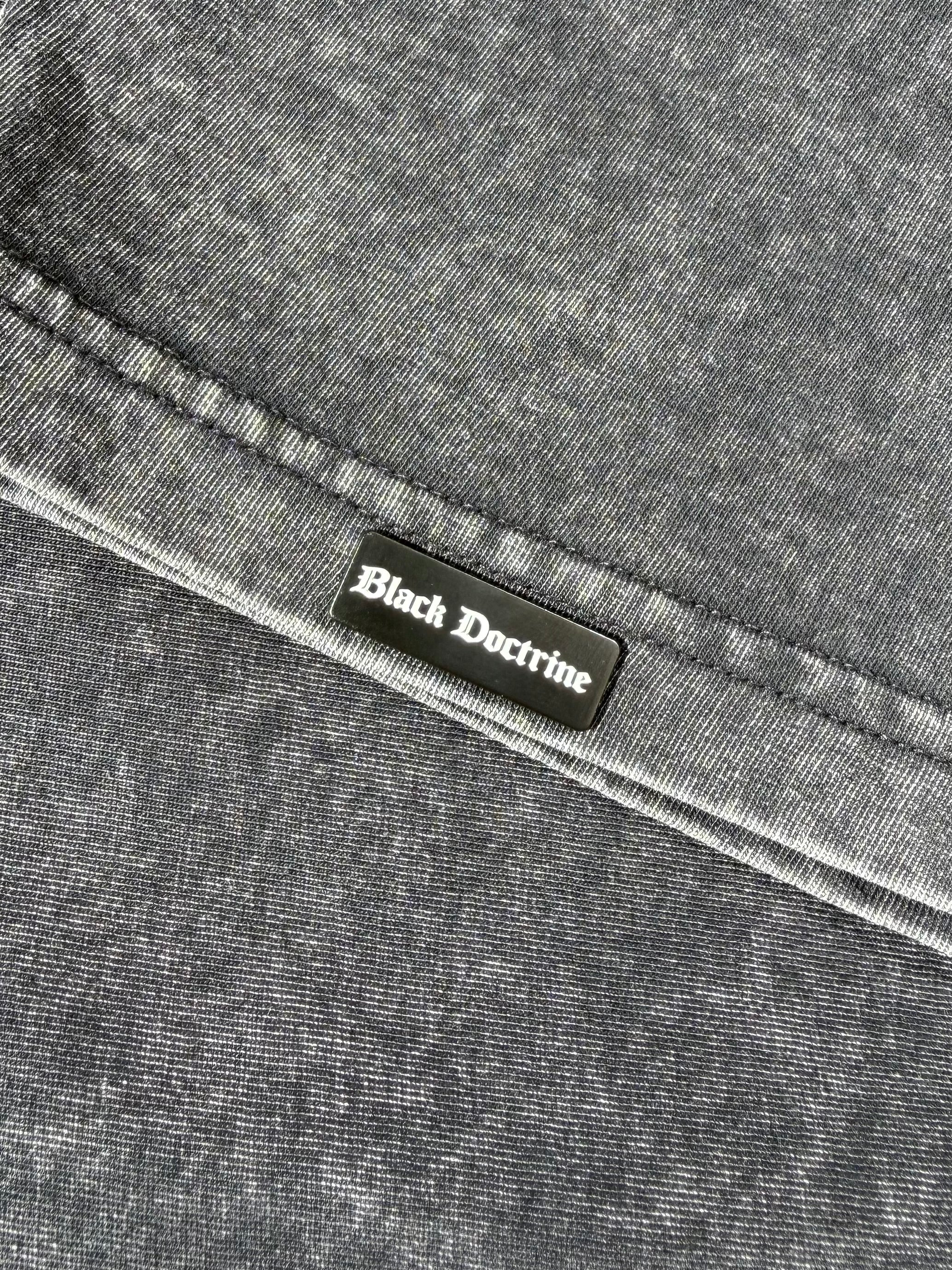 Oversized Acid Wash T-Shirt - Ash Black
