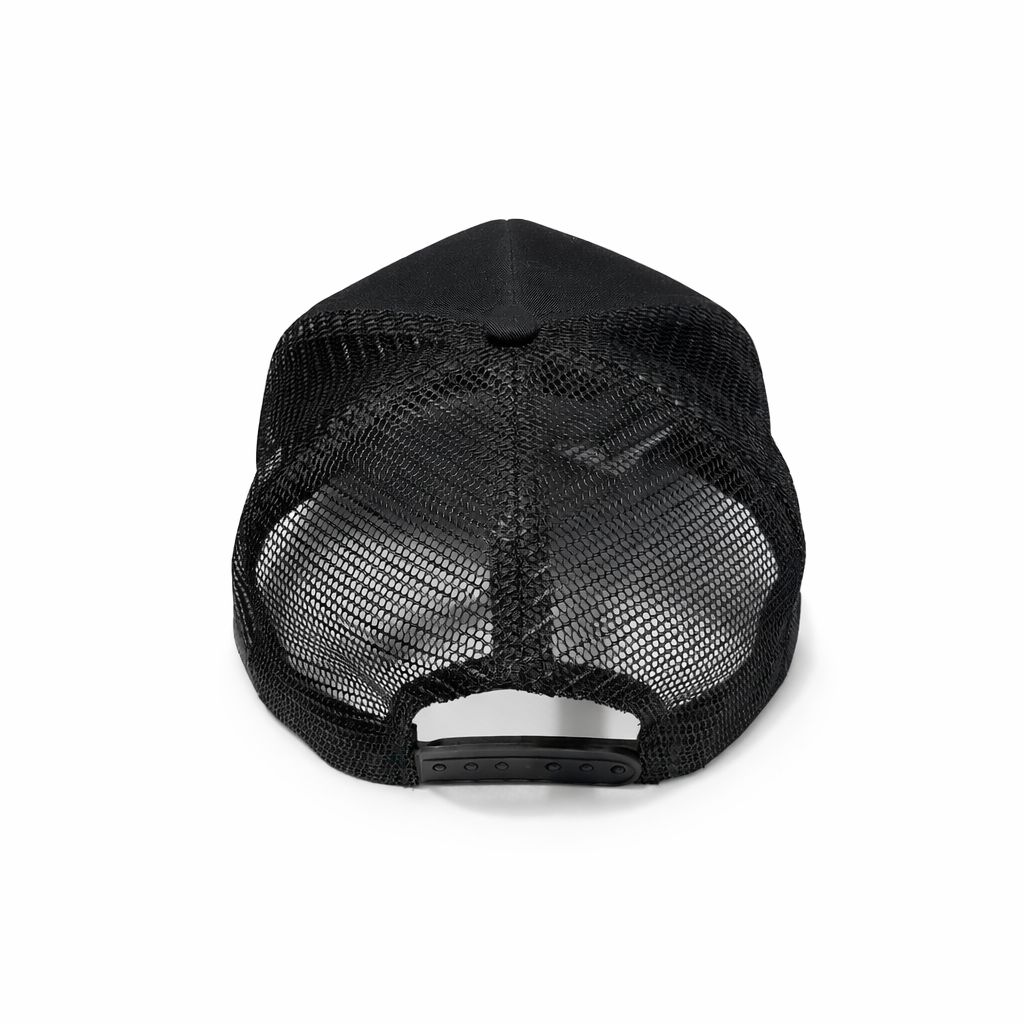 Legacy Mesh Trucker Cap - White on Black
