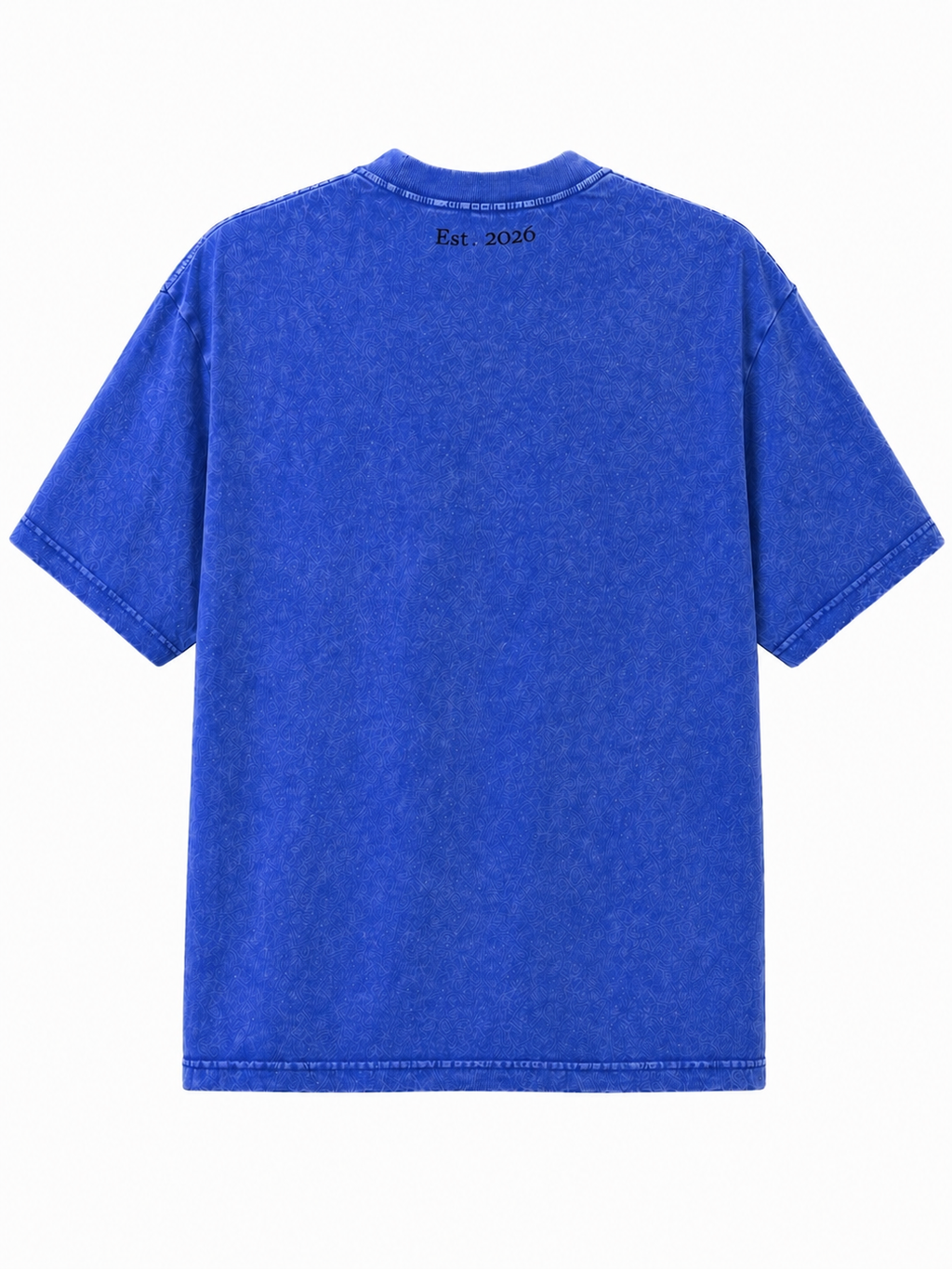Oversized Acid Wash T-Shirt - Storm Blue