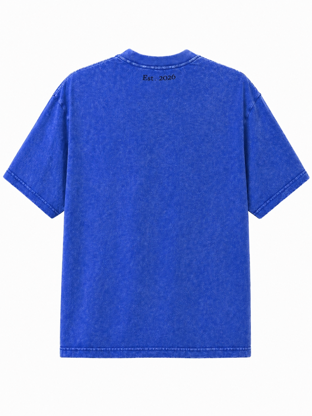 Oversized Acid Wash T-Shirt - Storm Blue