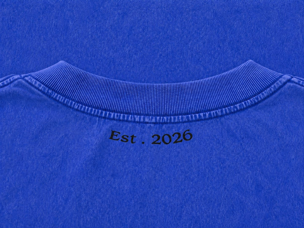 Oversized Acid Wash T-Shirt - Storm Blue