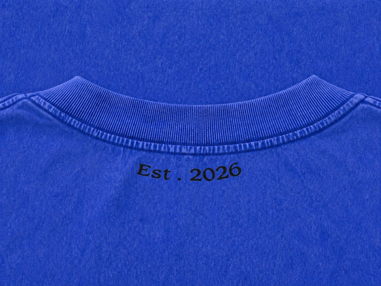 Oversized Acid Wash T-Shirt - Storm Blue